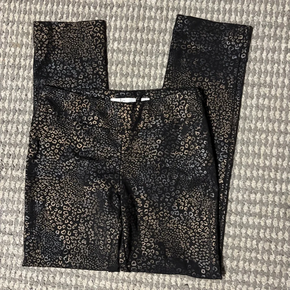 Lena Gabriele Black Leggings Leopard Print 6